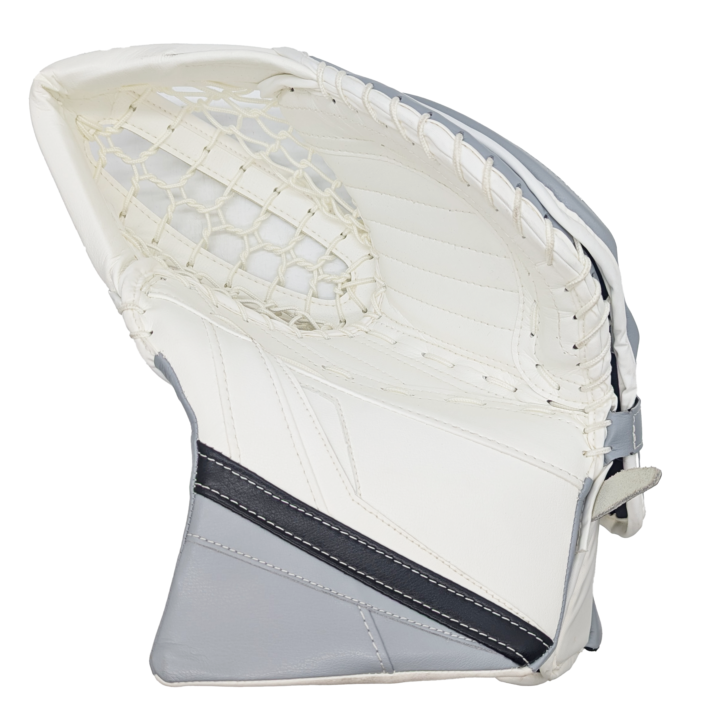 Gant de gardien True L12.1 - AHL Pro Stock (blanc/noir/argent)